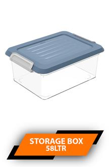 All Time Secure Storage Box With Wheels 58ltr